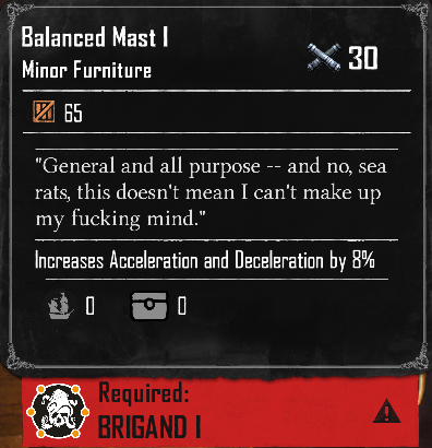 Balanced Mast I (Required:Brigand 1)